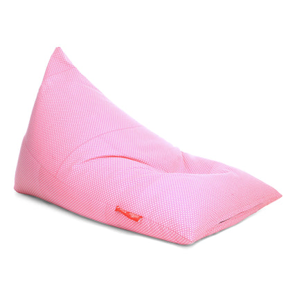 Style Homez PYRAMID LOUNGE, Cotton Canvas Polka Dots Printed Bean Bag XXL Size Cover Only