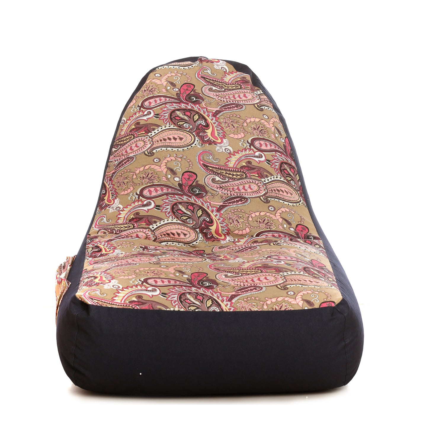 Style Homez Urban Design Denim Canvas Paisley Printed Bean Bag XXL Size Filled with Beans Fillers