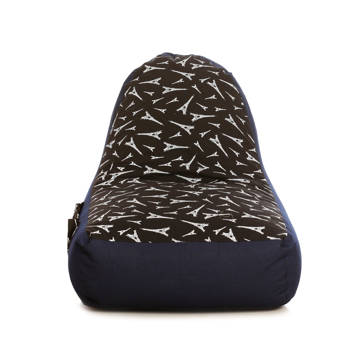 Style Homez Urban Design Denim Canvas Abstract Printed Bean Bag XXL Size Filled with Beans Fillers